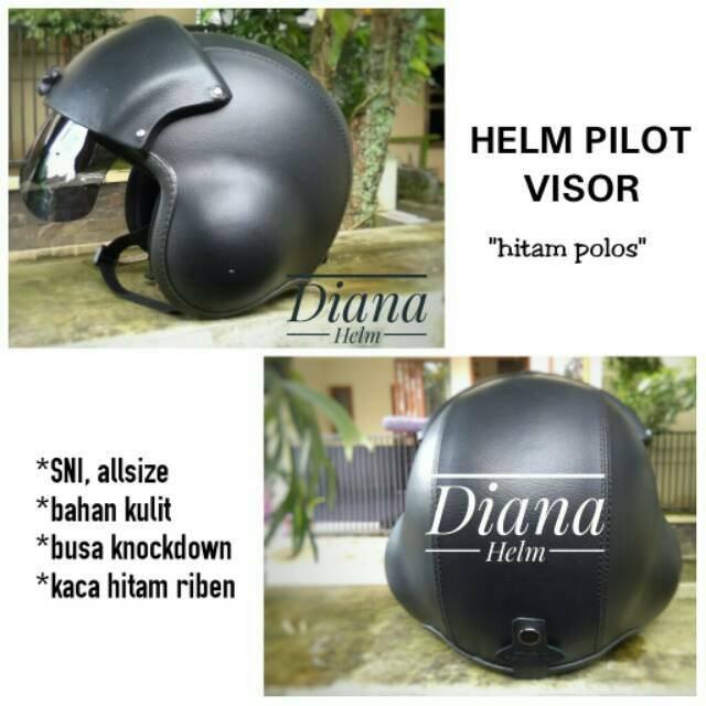 OBRAL RASTA Helm Pilot hIJAU lumut , hijau army Retro Bonus Masker Baru
