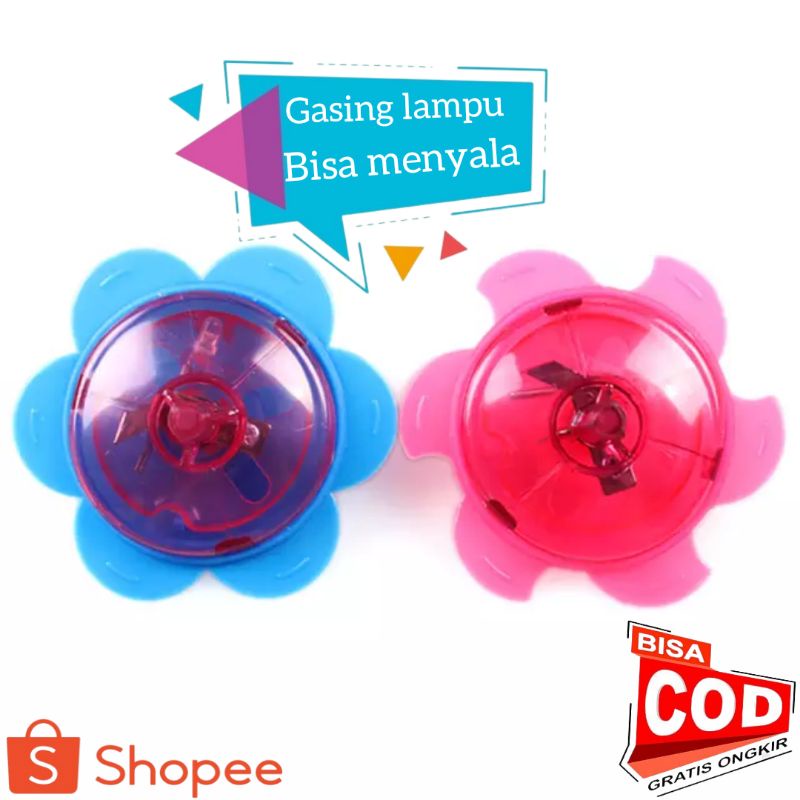 Mainan gasing lampu / gasing putar isi 20