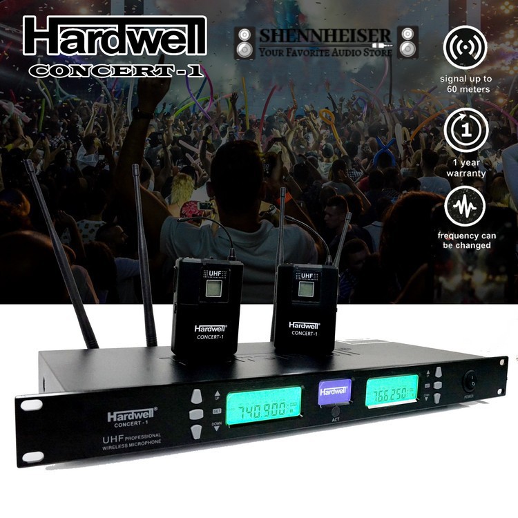 Mic Wireless Hardwell Concert 1 Concert1 Clip On Original