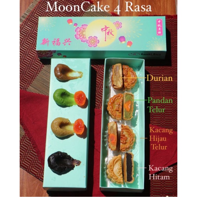 

[ NEW ] MoonCake Kue Bulan 4 Rasa Rezeki Baru TERLARIS