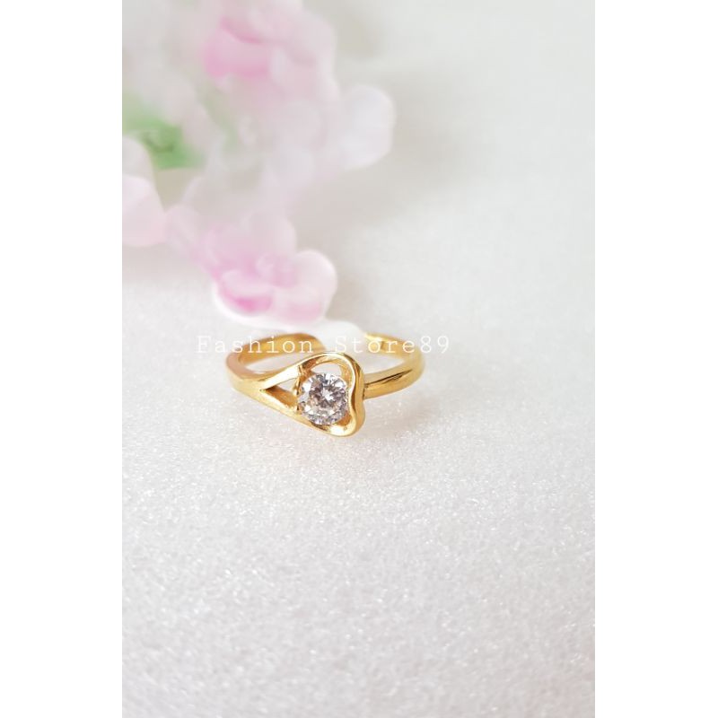 cincin love impor titanium perhiasan Titanium emas xuping bestseller bestquality simple elegant