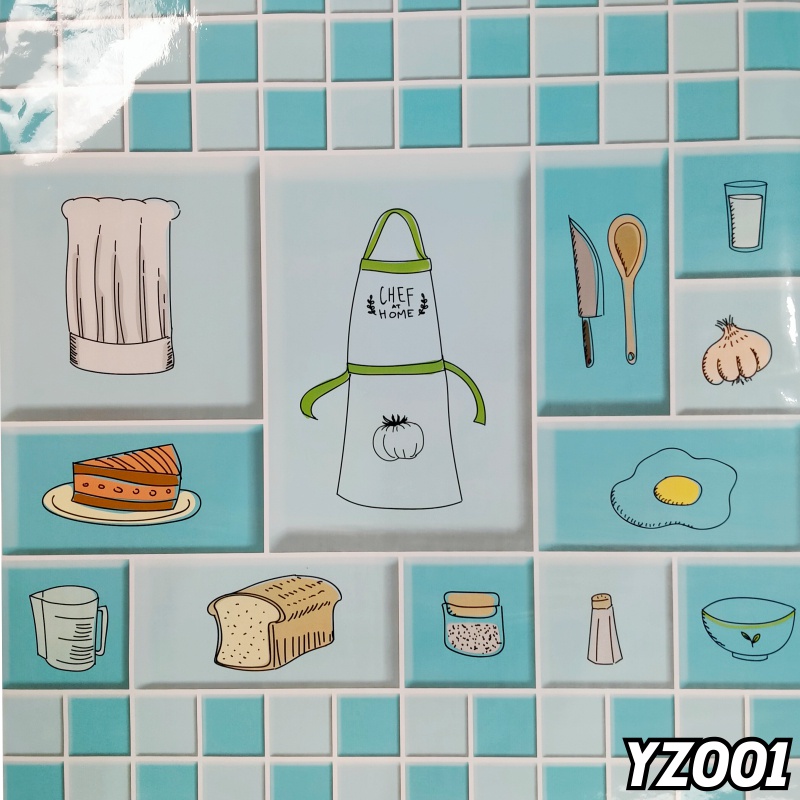 Stiker Dapur Anti Minyak - Wallpaper Stiker Dapur Wallpaper Dinding Tahan Panas dan anti air YZ 60Cmx5M - Worldhome