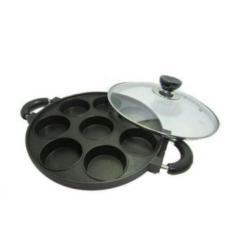 CETAKAN TEFLON 8 LUBANG DATAR MARTABAK MINI APEM