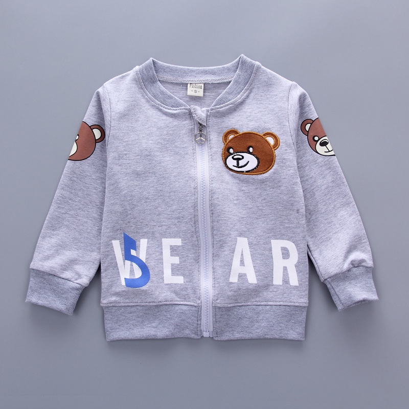 CG SSL34-Setelan Set 3in1 Anak Laki Tshirt+Celana+Jaket Bear