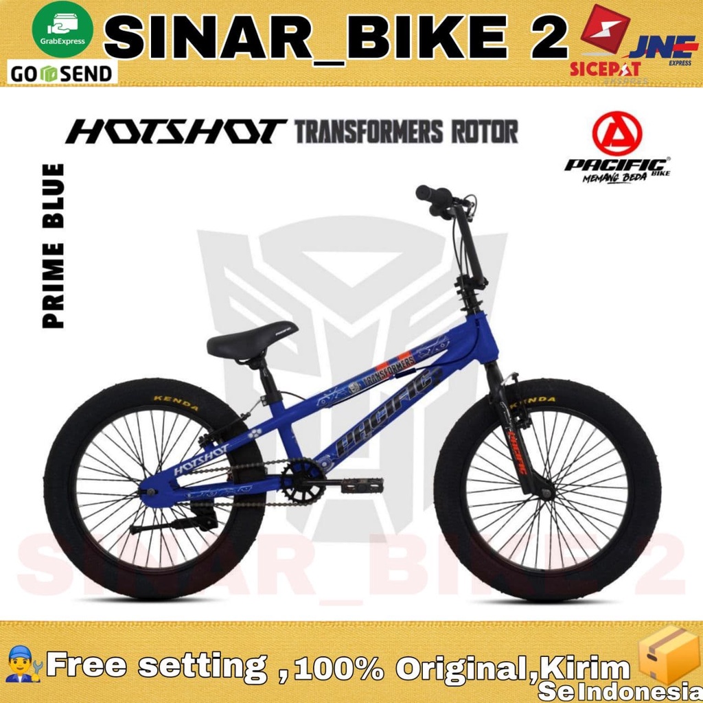 Sepeda BMX PACIFIC HOTSHOT TRANSFORMERS 20 Inch Tanpa Rotor / Rotor