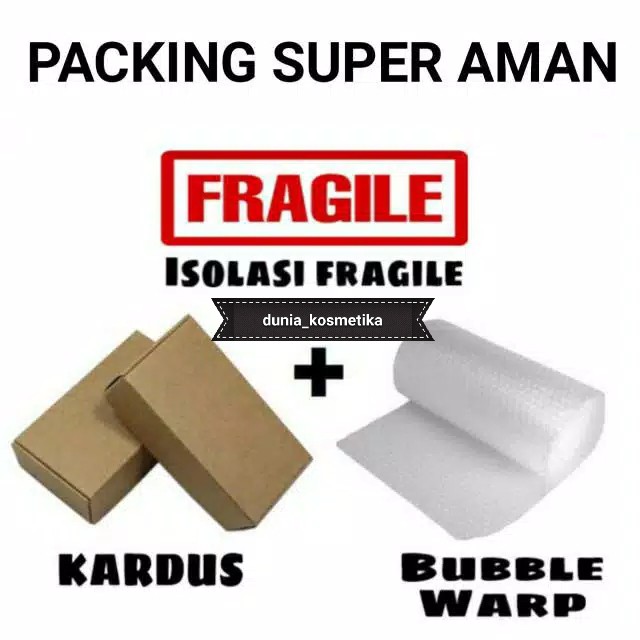 BUBBLE WRAP + KARDUS + ISOLASI FRAGILE