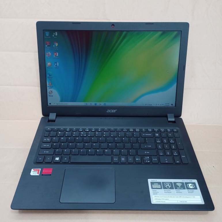 Acer Aspire 3 A315-21-948E Amd A9-9425 4GB 1TB Bekas Super Mulus Cocik