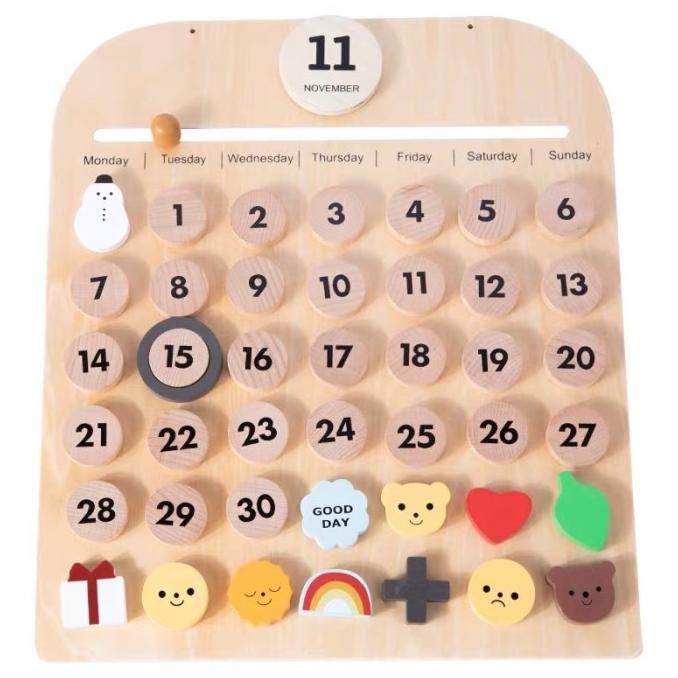 

diy magnetic wooden calendar perpetual calendar kalendar bahan kayu