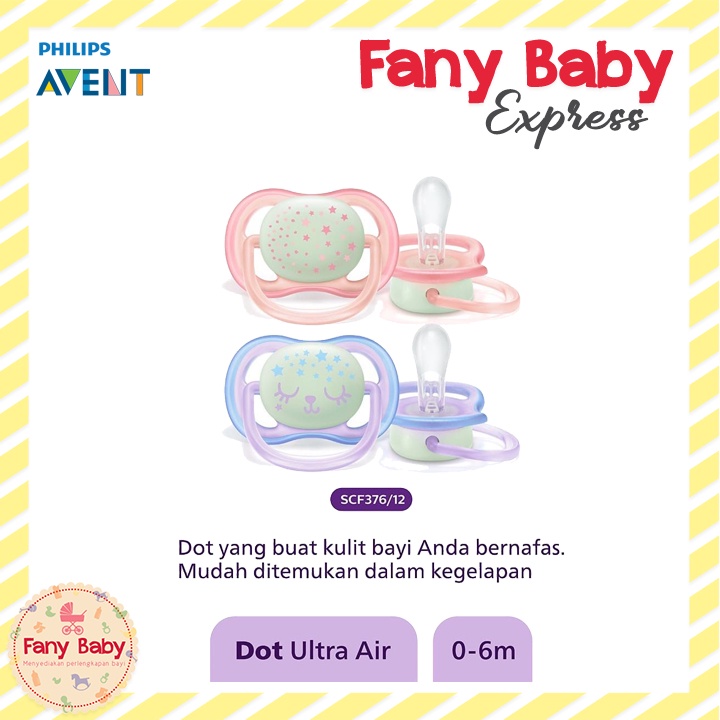 AVENT SOOTHER AIR NIGHT GIRL 0-6 / SCF376/12