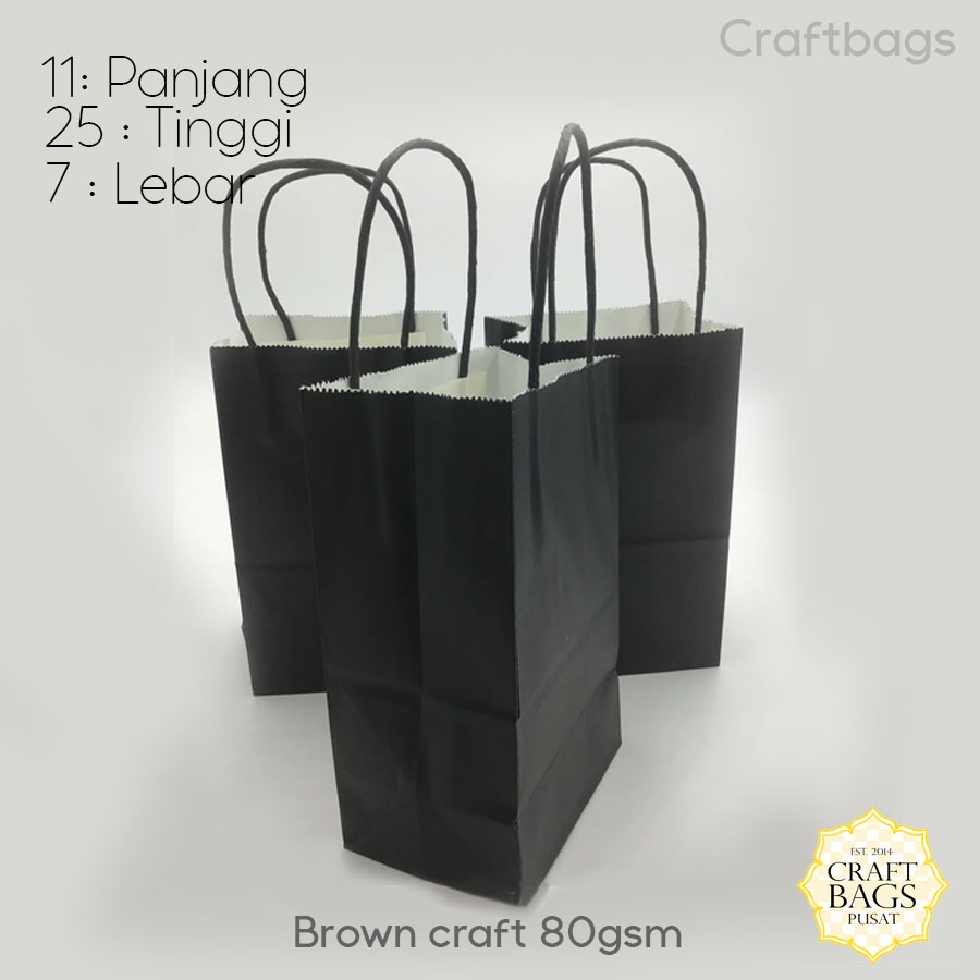 

Paper bag hitam mini kado 25x7x11 CM / Paper bag kado souvenir wedding packing olshop / papper bag kertas warna hitam tali kertas / paperbag polos mini packaging online shop/ Paperbag hitam polos murah