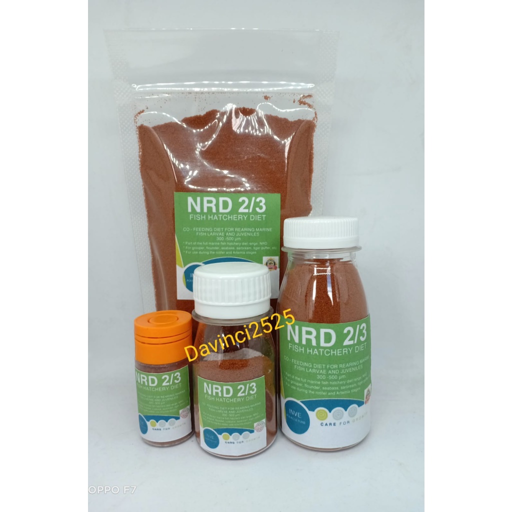 Pelet NRD 2 3 Pelet NRD 200 300 Pelet ikan NRD micron / Pakan makanan ikan hias khusus Burayak
