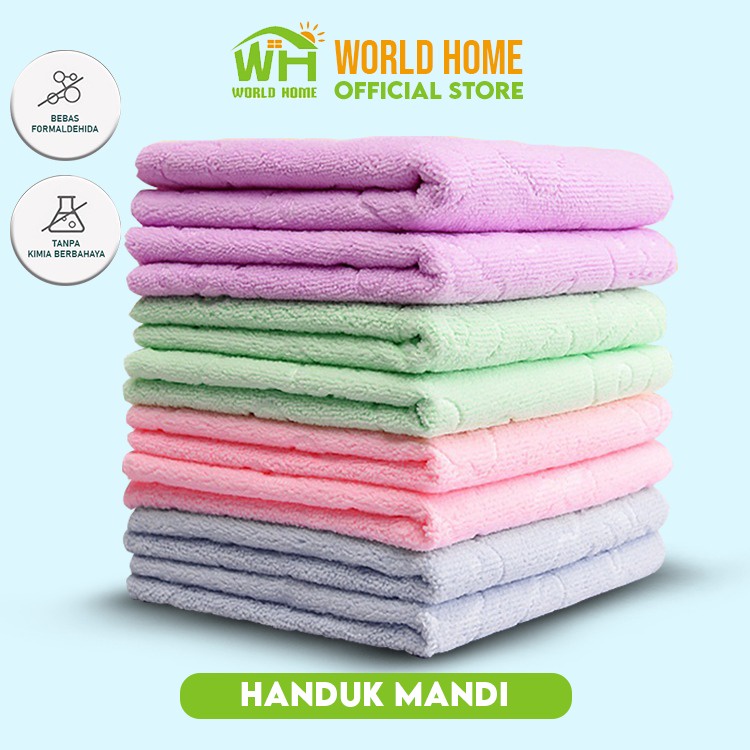 Handuk Mandi Polos Handuk Karakter Anak Handuk tebal 70X140CM Handuk Mandi Dewasa Murah WFS