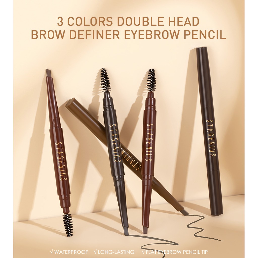 Stagenius Eyebrow Pencil Waterproof Pensil Alis Stagenius Eyebrow Spidol Stagenius Eyebrow Pensil