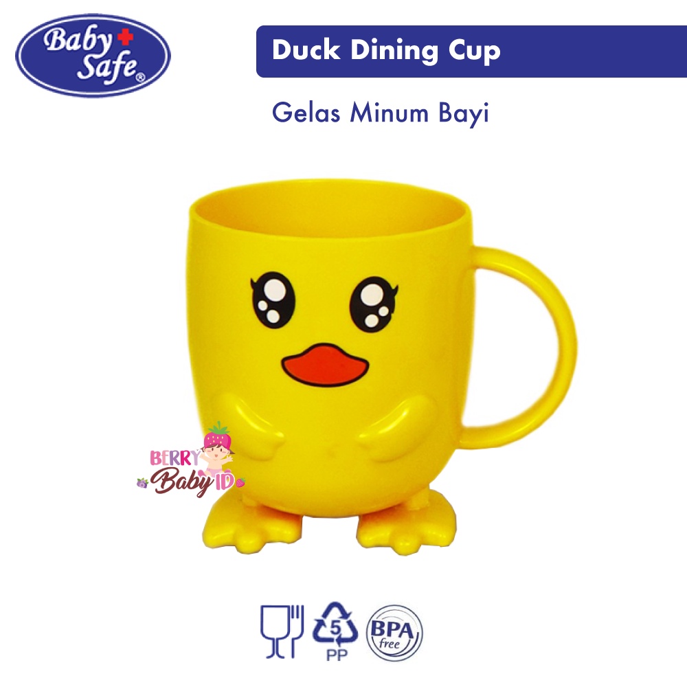 Baby Safe Duck Dining Cup Gelas Cangkir Tempat Minum Bayi 380ml Berry Mart