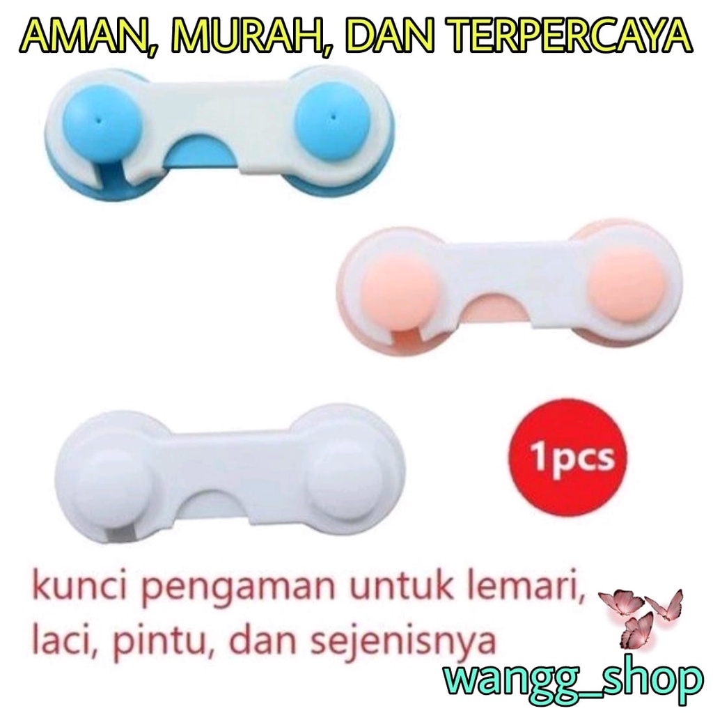 PENGAMAN LEMARI LACI DAN PERABOTAN LAIN DARI ANAK KECIL / BABY SAFETY LOCK / PENGAMAN FURNITURE RUMAH