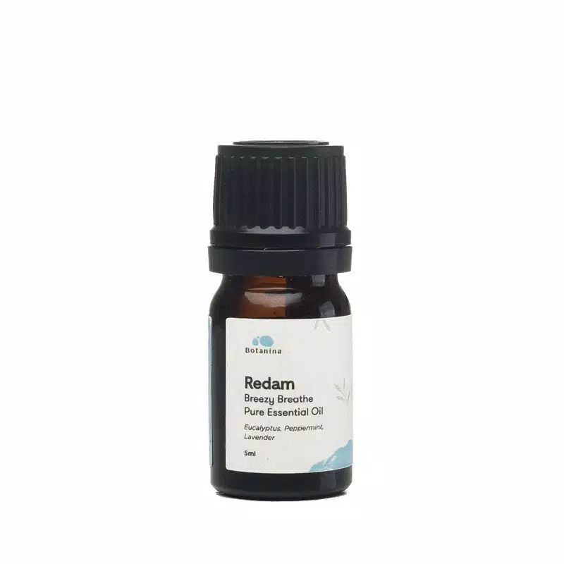 REDAM Breezy Breathe Pure Essential Oil 5ml Eucalyptus peppermint Botanina cold flu