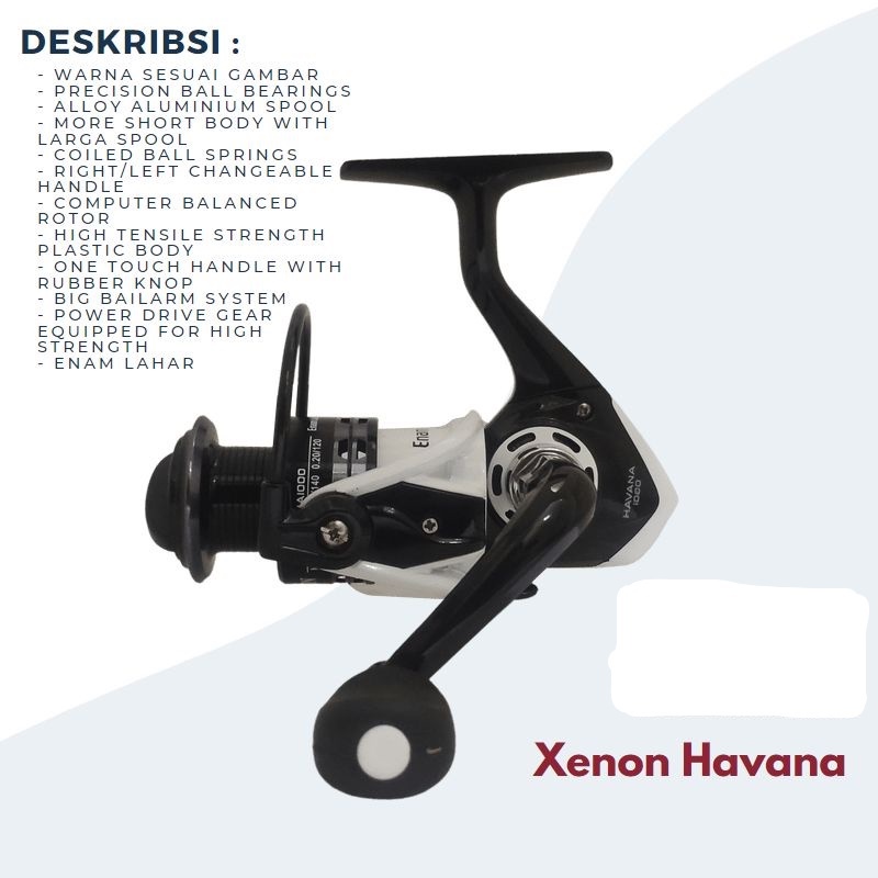 Reel Xenon Havana 6 Ball bearing 1000 2000 3000 4000 5000