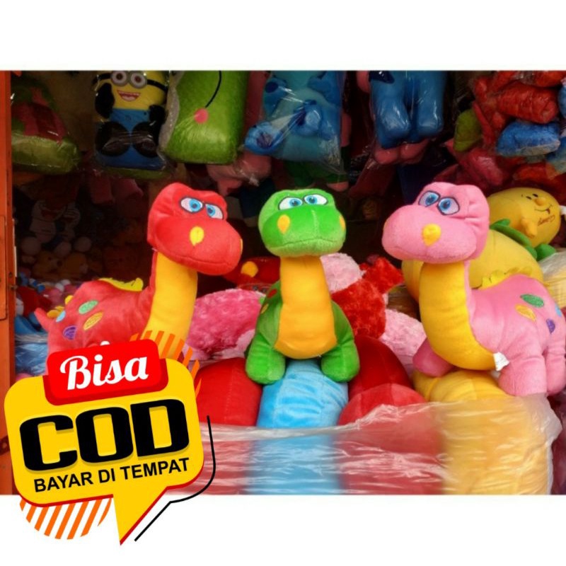 boneka dinosaurus lucu - boneka dinosaurus warna