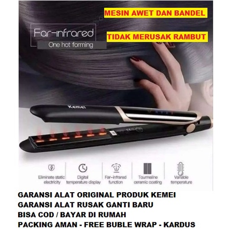 [ GARANSI MESIN RUSAK GANTI BARU ] JAMINAN ORIGINAL ASLI 100% ORI alat Catok Infrared 2in1 Styling d