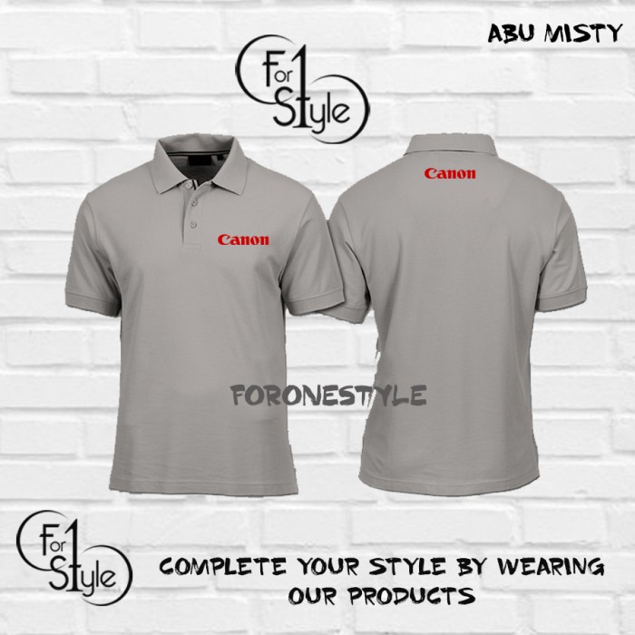 Polo Shirt Kaos Polo Camera CANON LOGO Kaos Gadget - Polo Photographer - FORONESTYLE