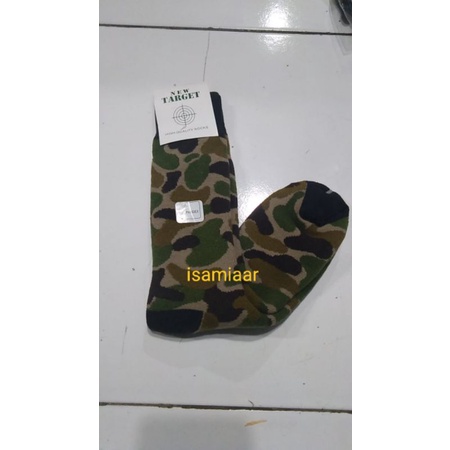 KAOS  KAKI PDL//PDH JATAH TNI .HITAM PUTIH LORENG