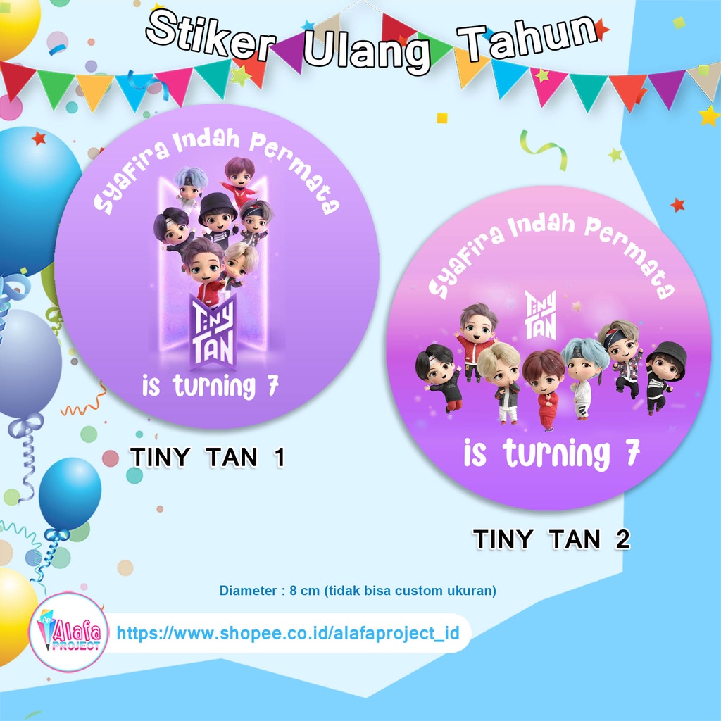 

alafaproject - Stiker Ulang Tahun BTS Tiny Tan