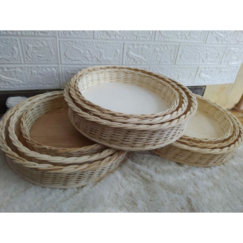 

1set isi 3 Keranjang Parcel Bulat Murah