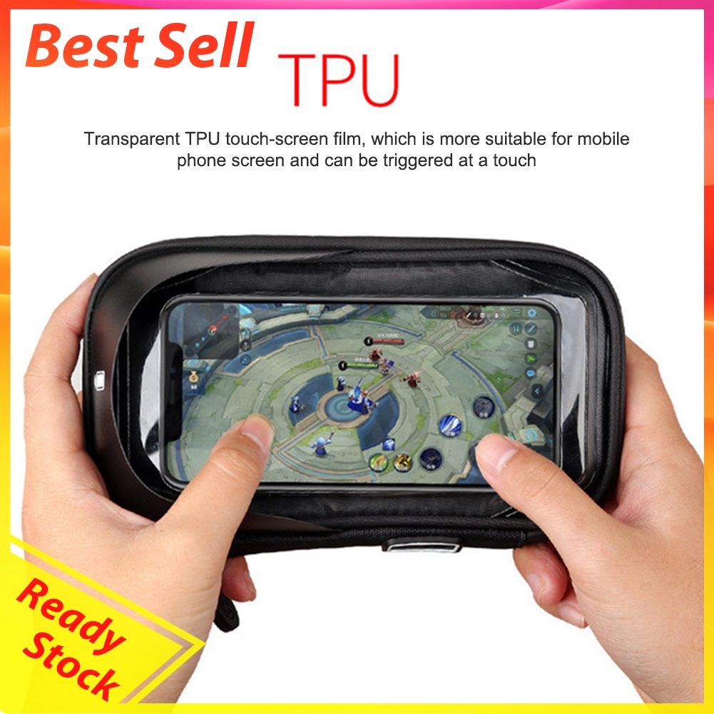 Bike Scooter Phone Touch Screen Holder Motorcycle Sunshade Phone Stand Rack