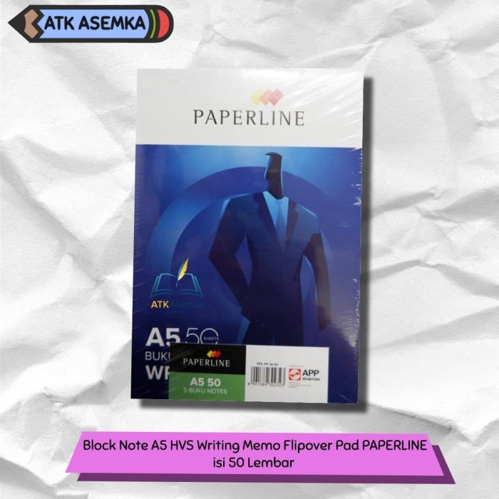 

[RESTOCK] Block Note A5 HVS Writing Memo Flipover Pad PAPERLINE isi 50 Lembar