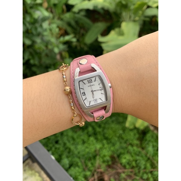 <PRELOVED> Jam Fossil Gaban Pink