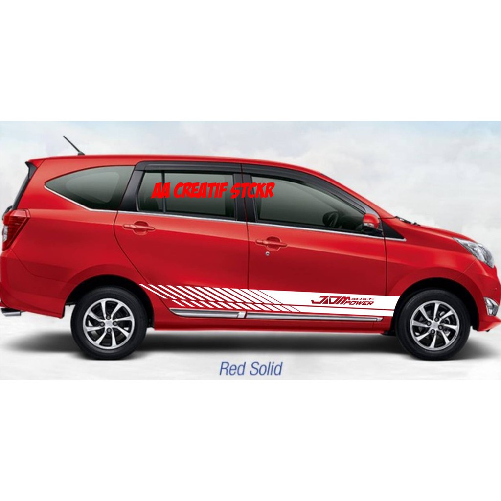 Cutting Sticker Mobil Calya Sigra Avanza Xenia Brio Agya Ayla Mobilio Vios Simple Minimalis Shopee Indonesia