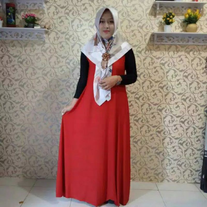 Gamis Kutung Tanpa Sambungan Pinggang Termurah