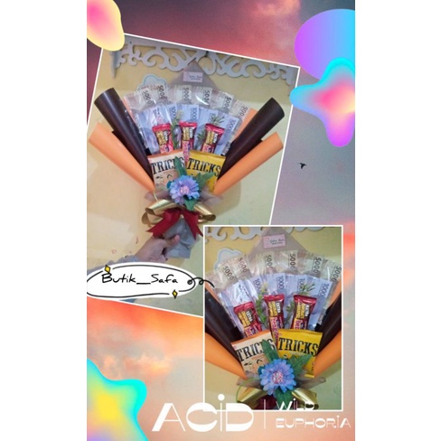 

Bucket Uang dan Snack / Money Bouquet n snack