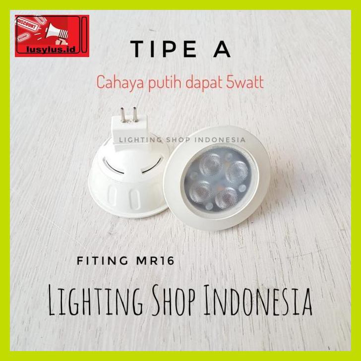 R6Ehti7- H3Q Lampu Halogen Led 3W Sorot Spotlight Warm White E27 Mr16 / G4 Spot - E27 Tipe A-Warm