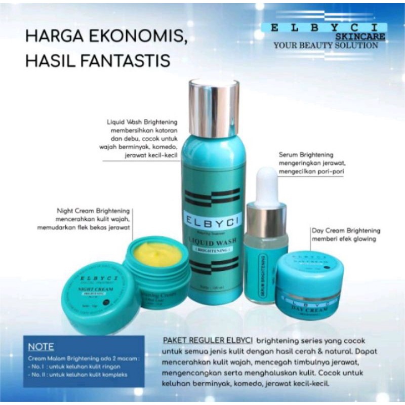 PAKET SKINCARE  BRIGHTENING ELBYCI