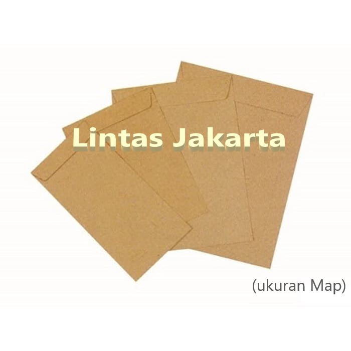 Amplop Coklat Ukuran Map ( Isi 100 lembar )