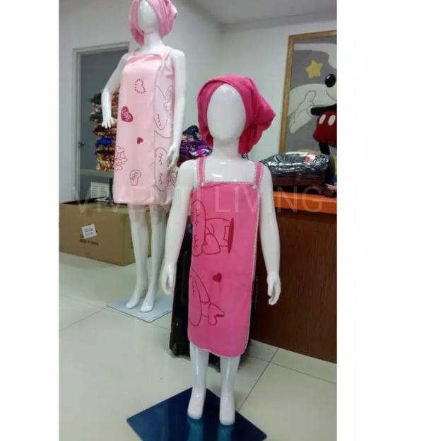 ➤ Kimono Handuk Bentuk Dress Tanktop Daster Motif Lucu ✮