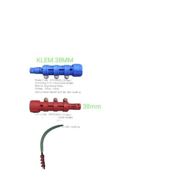 KLEM PENYAMBUNG EGREK KE PIPA SAWIT TERSEDIA UNTUK PIPA 33MM ATAU 38MM COD