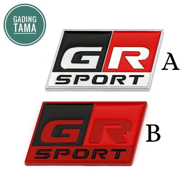 Stiker Emblem Mobil GR SPORT Bahan METAL