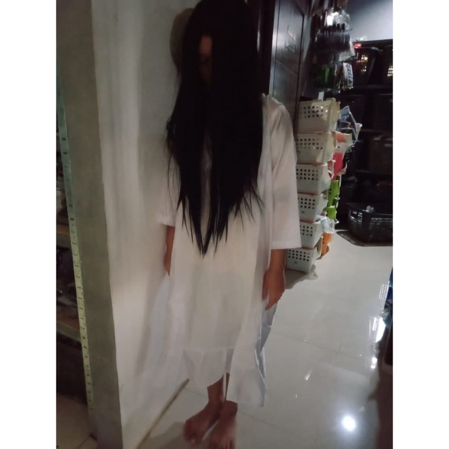 wig dan kostum the grudge sadako kayako kuntilanak