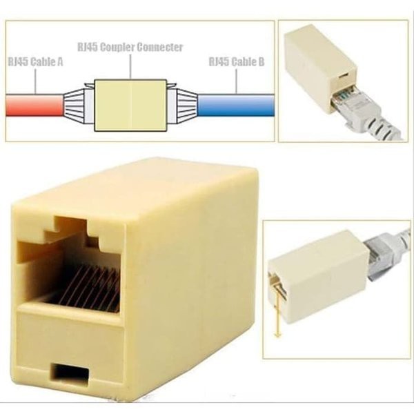 BAREL RJ45 Sambungan Kabel UTP Lan Female to Female