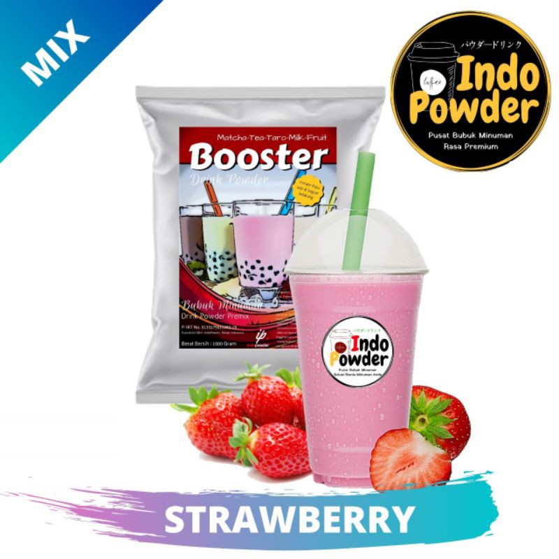 

Bubuk minuman indopowder Rasa strawberry