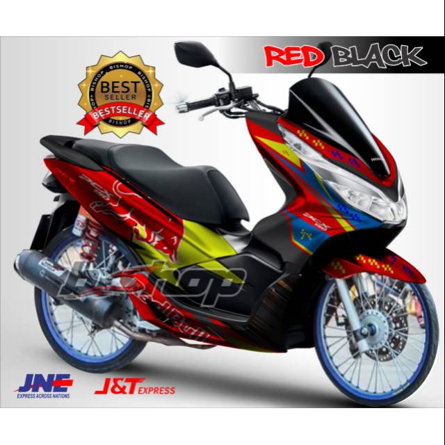 Decal PCX 150 redbull pilihan variasi