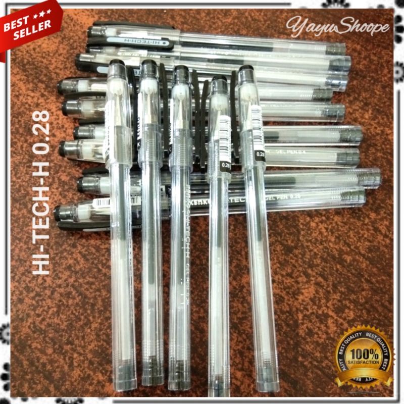 

Pulpen gel/pen Hi-Tech-H 0.28 HI-TECH-H Hi-tech Hitech Hi-tec Hitec Safari Kenko