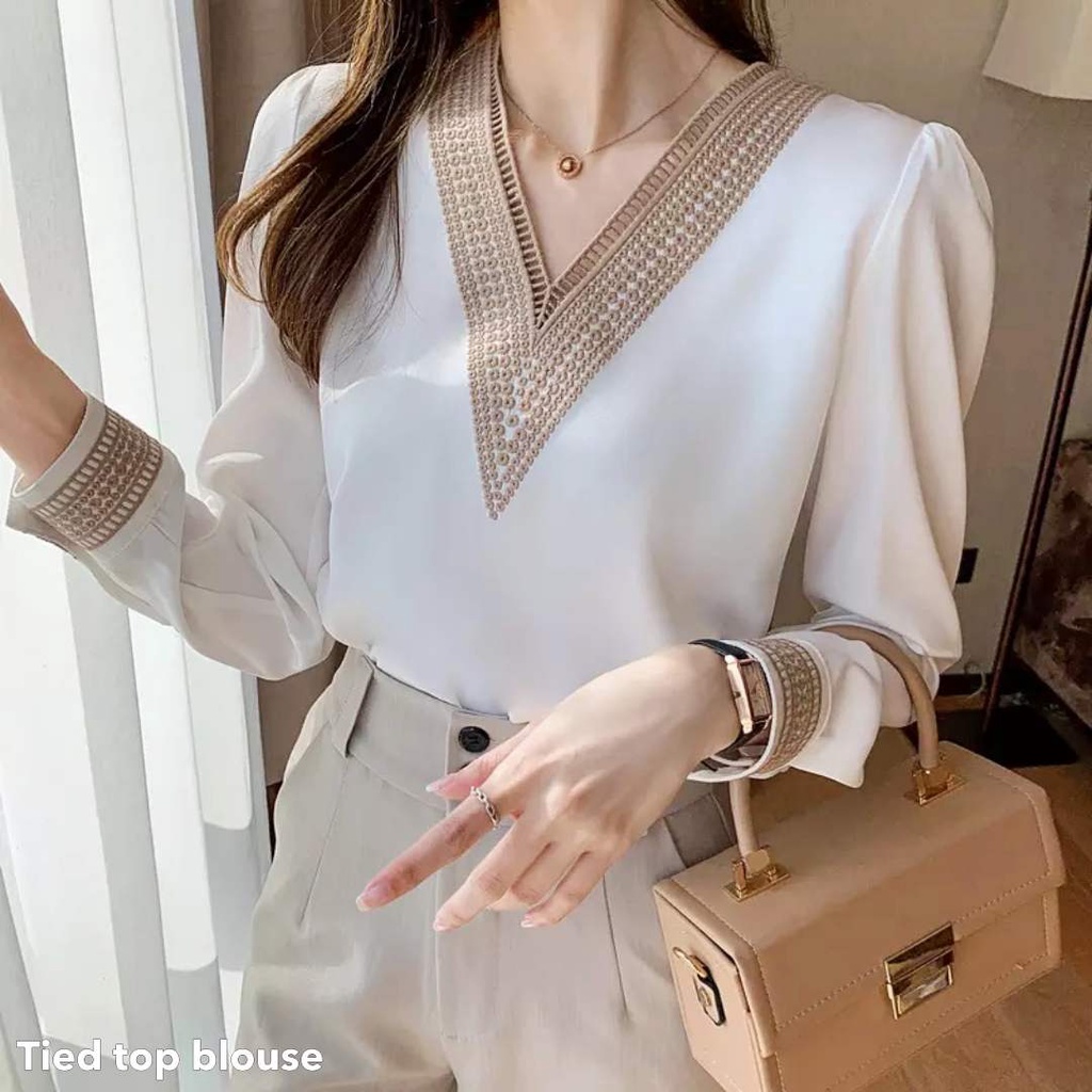 Tied top blouse - Thejanclothes