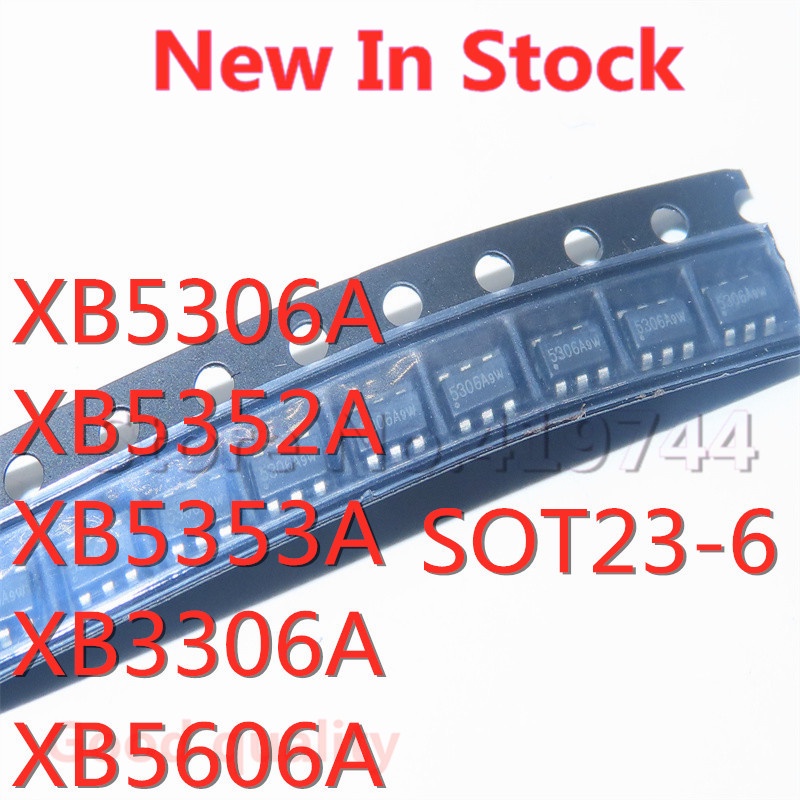 [xqx] 10pcs/lot XB5306A XB5352A XB5353A XB3306A XB5606A SOT23-6 SMD power protection management IC chip In Stock Baru Original