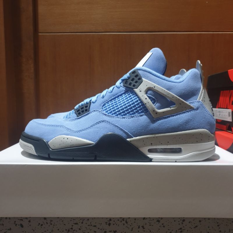 Nike Air Jordan 4 UNC University Blue Original Authentic BNIB 9.5 43 Ori SNKRS Pair