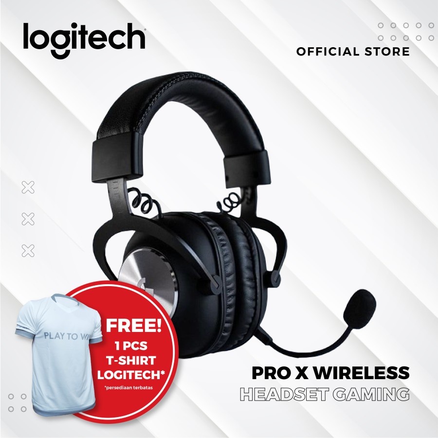 Logitech PRO X Wireless LIGHTSPEED 7.1 Gaming Headset with blue voice