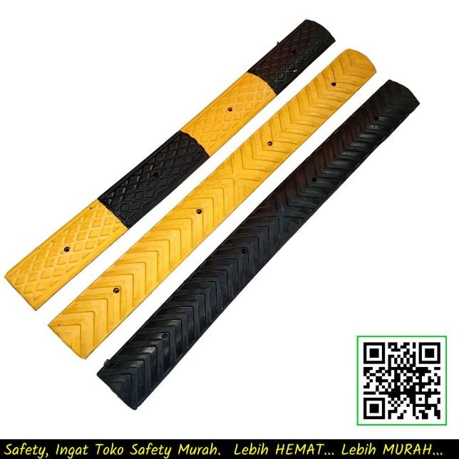 

✴ Speed Hump Bumb Bump Rubber Polisi Tidur Kecil Karet Marka Kejut Mini - MIX kuninghitam ♂