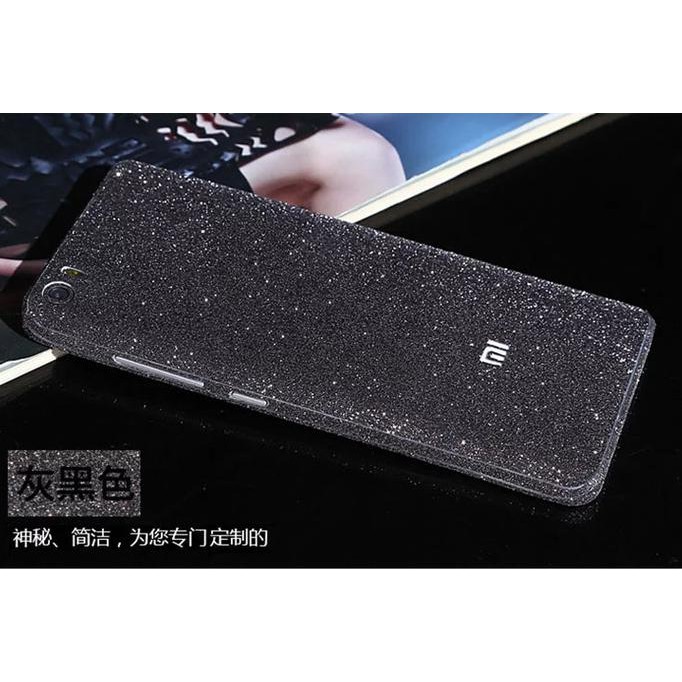 

NEW GARSKIN GLITTER XIAOMI MI 5 SKIN GLITER STICKER TEMPELAN BLING2 - HITAM MILENIA